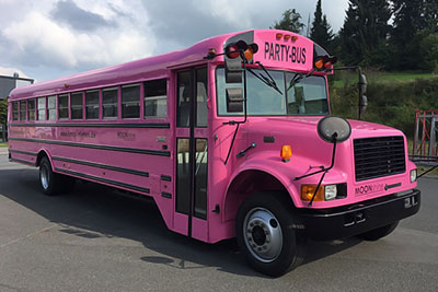 High School Bus (Pink)